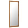 Mirror 50×140 cm Solid Oak Wood