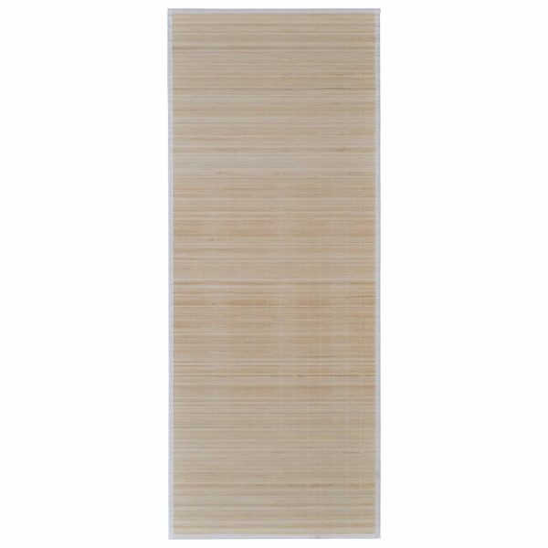 Rectangular Natural Bamboo Rugs 4 pcs 120×180 cm