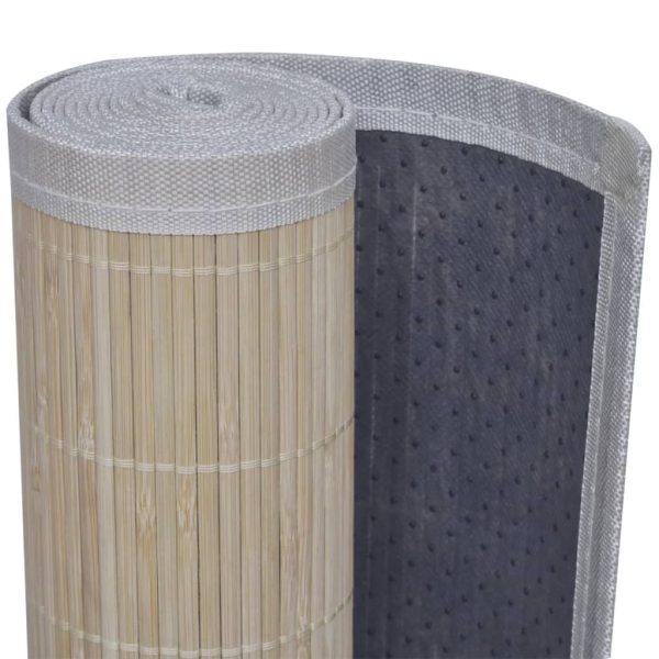 Rectangular Natural Bamboo Rugs 4 pcs 120×180 cm