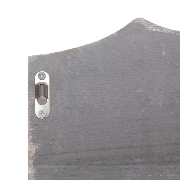 Wall Mounted Coat Rack Grey 50x10x23 cm Wood