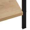 4-Layer Book Shelf Oak Engineered Wood – 60×27.6×124.5 cm