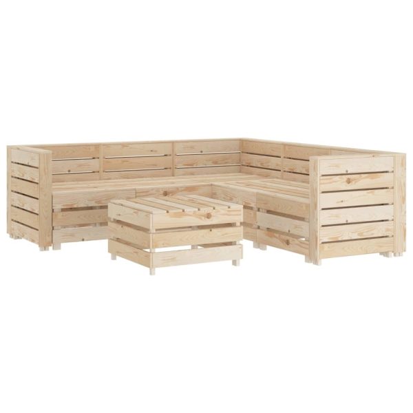 Garden Lounge Set Pallets Wood