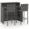 3 Piece Garden Bar Set