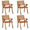 Garden Chairs Solid Acacia Wood