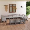 13 Piece Garden Lounge Set Solid Pinewood