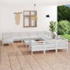 13 Piece Garden Lounge Set Solid Pinewood