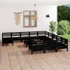 13 Piece Garden Lounge Set Solid Pinewood