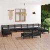 12 Piece Garden Lounge Set Solid Pinewood