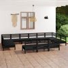 13 Piece Garden Lounge Set Solid Pinewood