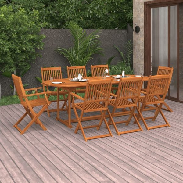 Garden Dining Set Solid Wood Acacia