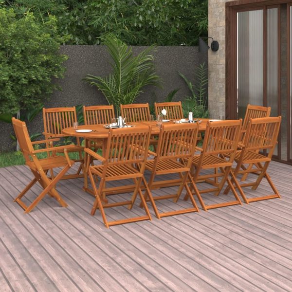 Garden Dining Set Solid Wood Acacia