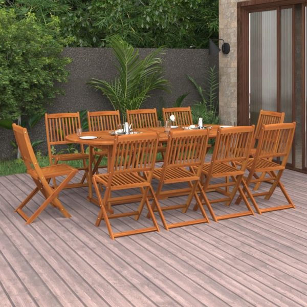 Garden Dining Set Solid Wood Acacia