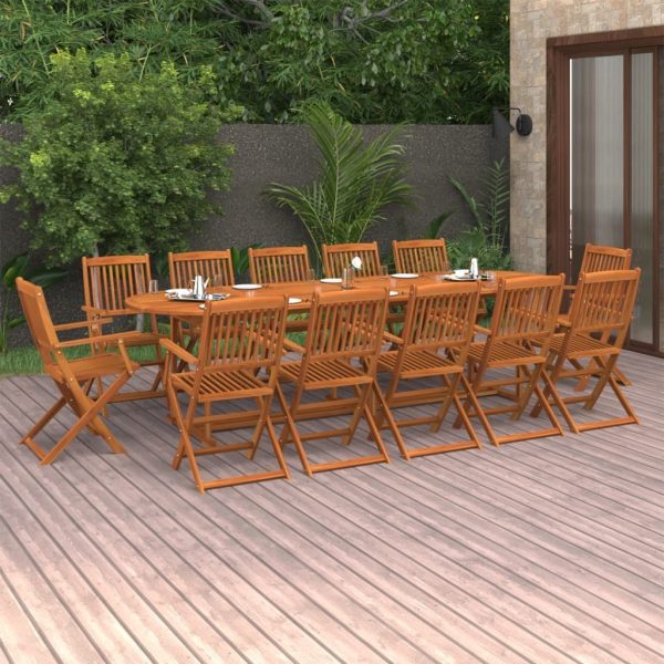 Garden Dining Set Solid Wood Acacia