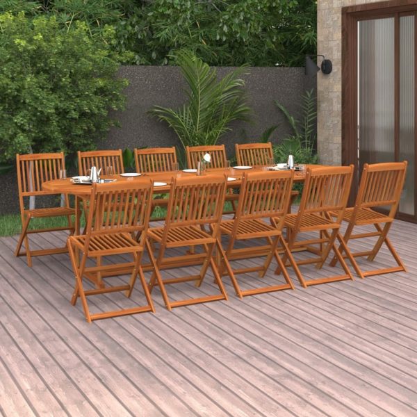 Garden Dining Set Solid Wood Acacia