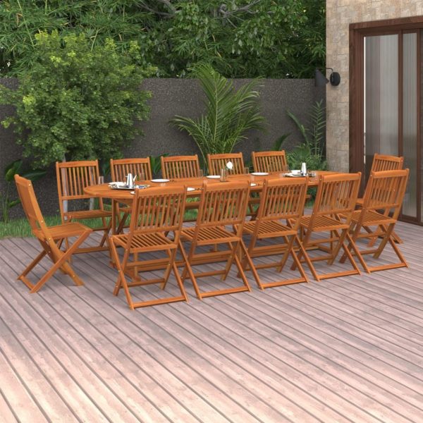 Garden Dining Set Solid Wood Acacia