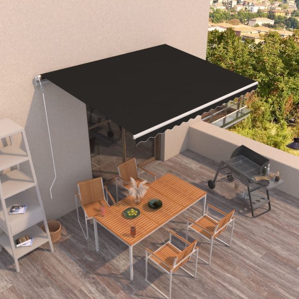 Automatic Retractable Awning 400×300 cm Anthracite