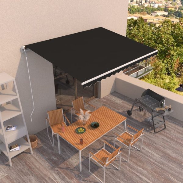 Automatic Retractable Awning 450×300 cm Anthracite
