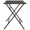 Folding Mesh Table Steel Anthracite – 120x60x72 cm