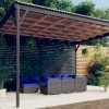 Garden Lounge Set with Cushions Grey Poly Rattan