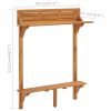 Balcony Bar Table 90x37x122,5 cm Solid Acacia Wood