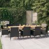 Garden Dining Set with Cushions