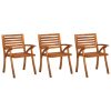 Garden Chairs Solid Acacia Wood