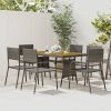 Outdoor Dining Set Poly Rattan