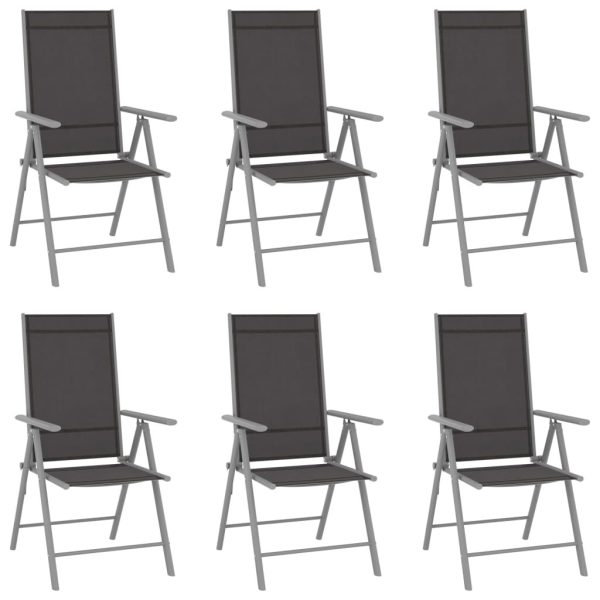 Folding Garden Chairs Aluminium and Textilene