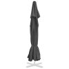 Replacement Fabric for Outdoor Parasol Anthracite 500 cm