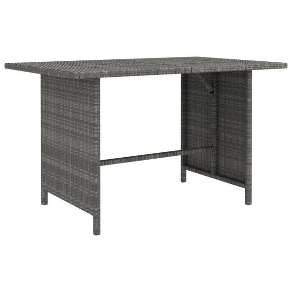 Garden Dining Table 110x70x65 cm Poly Rattan