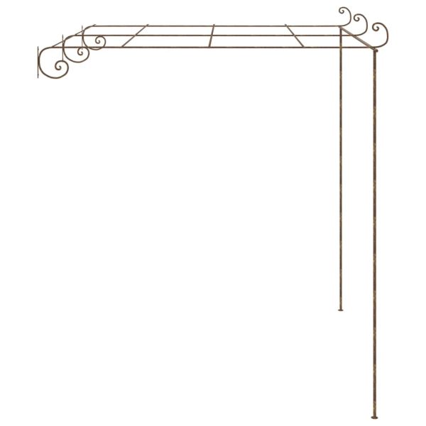 Garden Pergola Antique Brown Iron