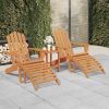 Garden Adirondack Chairs 2 pcs Solid Acacia Wood