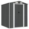 Garden Shed Anthracite 192x191x223 cm Galvanised Steel