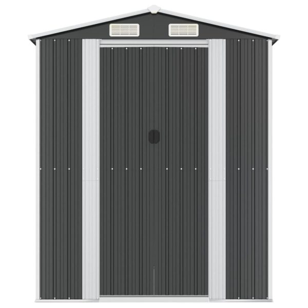 Garden Shed Anthracite 192x191x223 cm Galvanised Steel