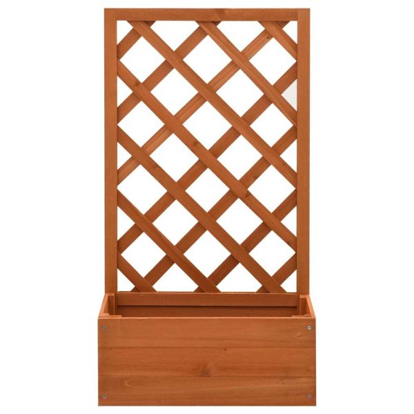 Garden Trellis Planter 50x25x90 cm Solid Firwood