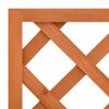 Garden Trellis Planter Orange 50x25x90 cm Solid Firwood