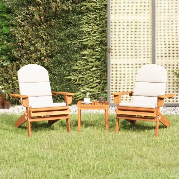 Adirondack Garden Lounge Set Solid Wood Acacia