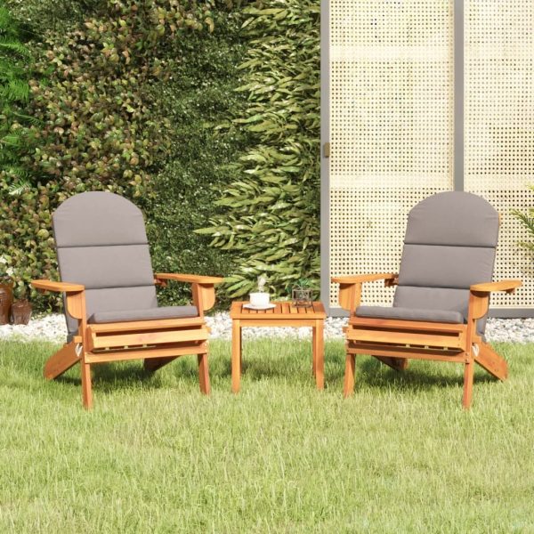 Adirondack Garden Lounge Set Solid Wood Acacia