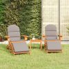 Adirondack Garden Lounge Set Solid Wood Acacia