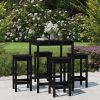 5 Piece Garden Bar Set Solid Pine Wood