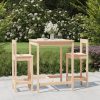 3 Piece Garden Bar Set Solid Pine Wood