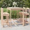 5 Piece Garden Bar Set Solid Pine Wood