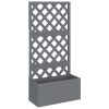 Trellis Planters 2 pcs Grey 65x33x135 cm WPC