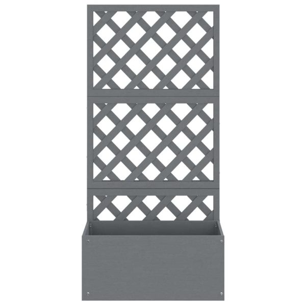 Trellis Planters 2 pcs Grey 65x33x135 cm WPC