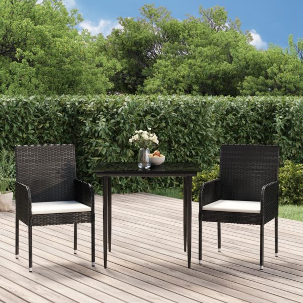 Garden Dining Set with Cushions Poly Rattan