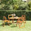 Folding Garden Chairs Solid Acacia Wood