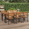 Garden Table Solid Wood Acacia