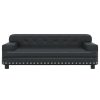 Kids Sofa Black 90x53x30 cm Faux Leather