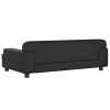 Kids Sofa Black 90x53x30 cm Faux Leather