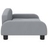 Kids Sofa Light Grey 70x45x30 cm Fabric